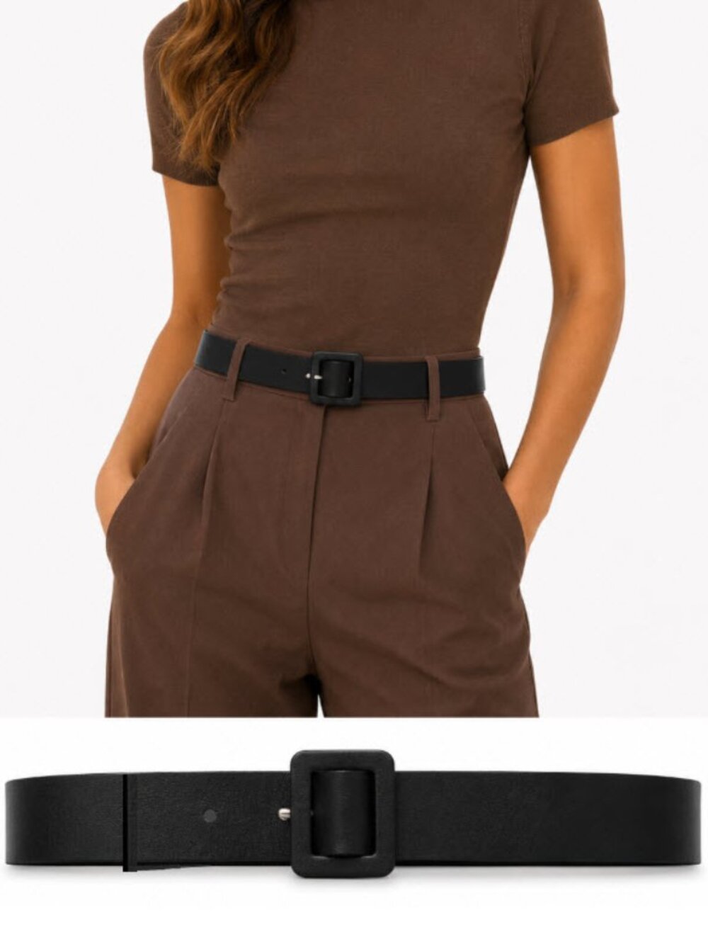 Marni Black Pebbled Leather Belt Sliding Buckle  Medium